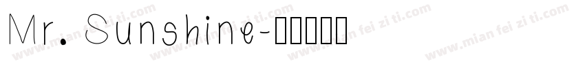 Mr. Sunshine字体转换
